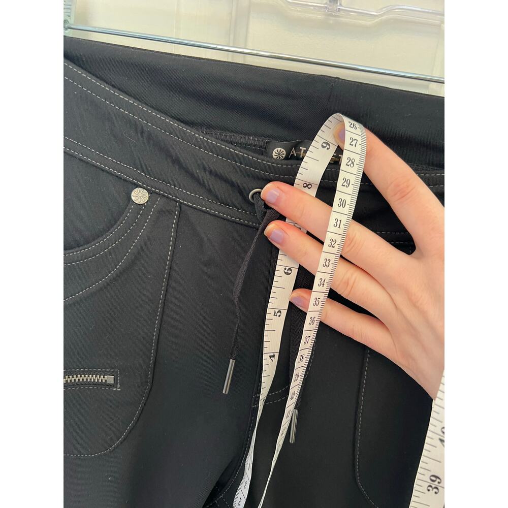 NEW Athleta Bettona Boyfriend Pant Black Cargo Cinch Contrast Stitch Women's XS - Picture 11 of 16
